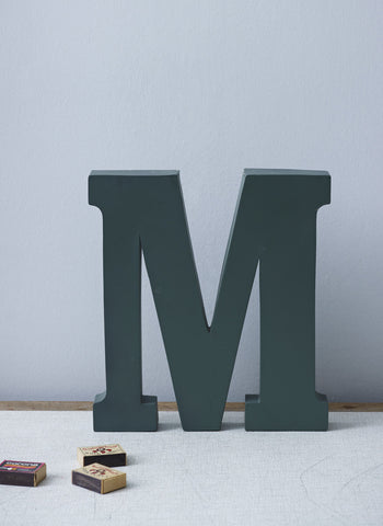 Metal letter M