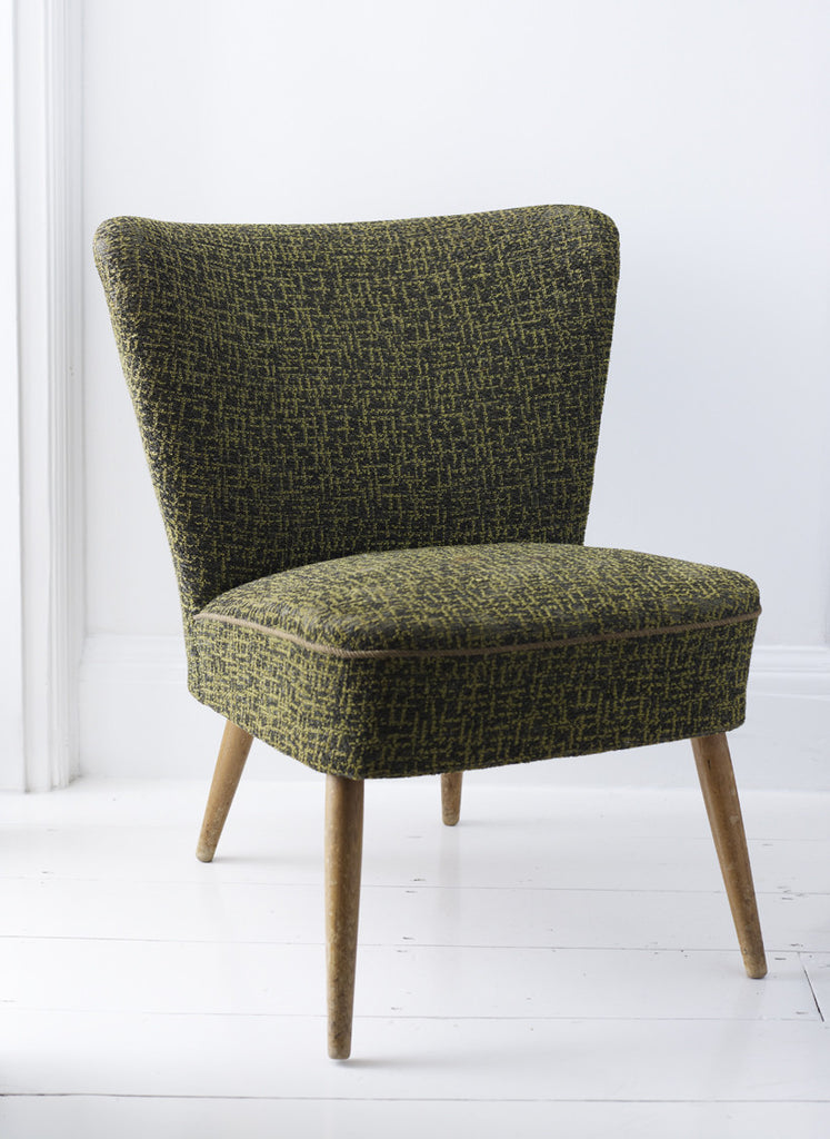 Vintage 1950's Cocktail Chair Green