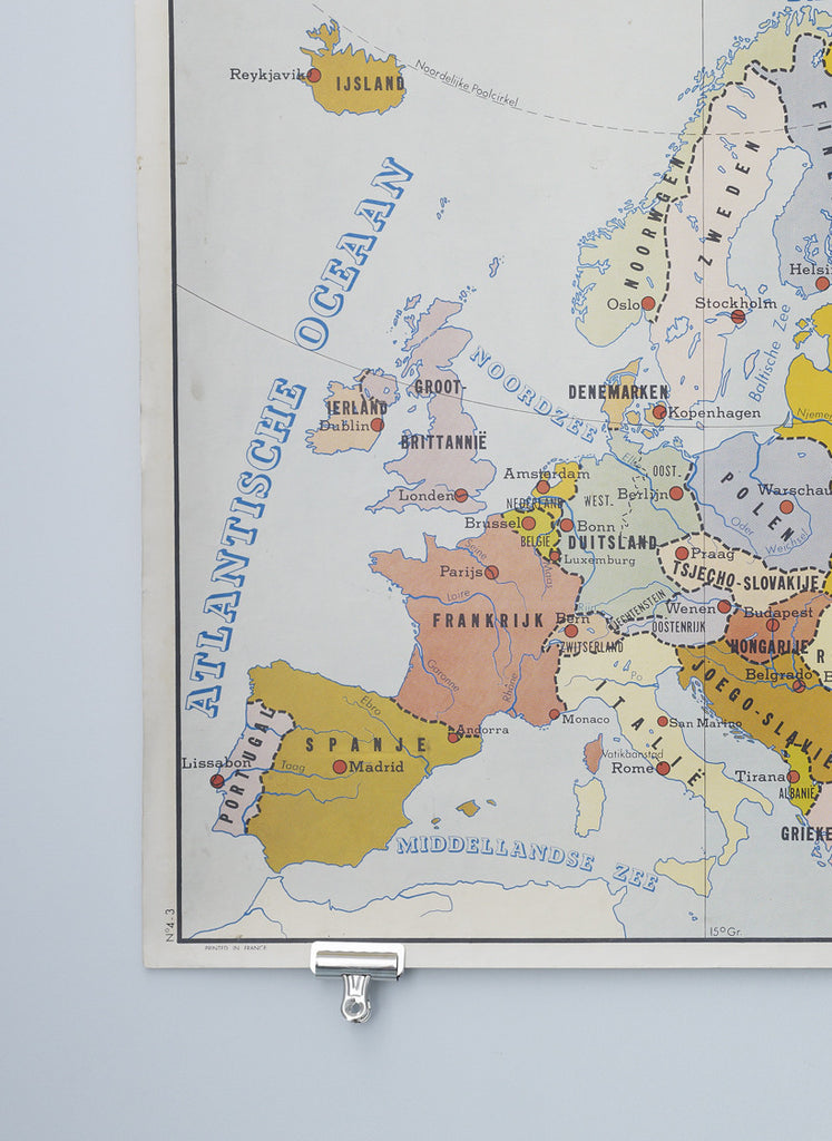 Wall map of Europe